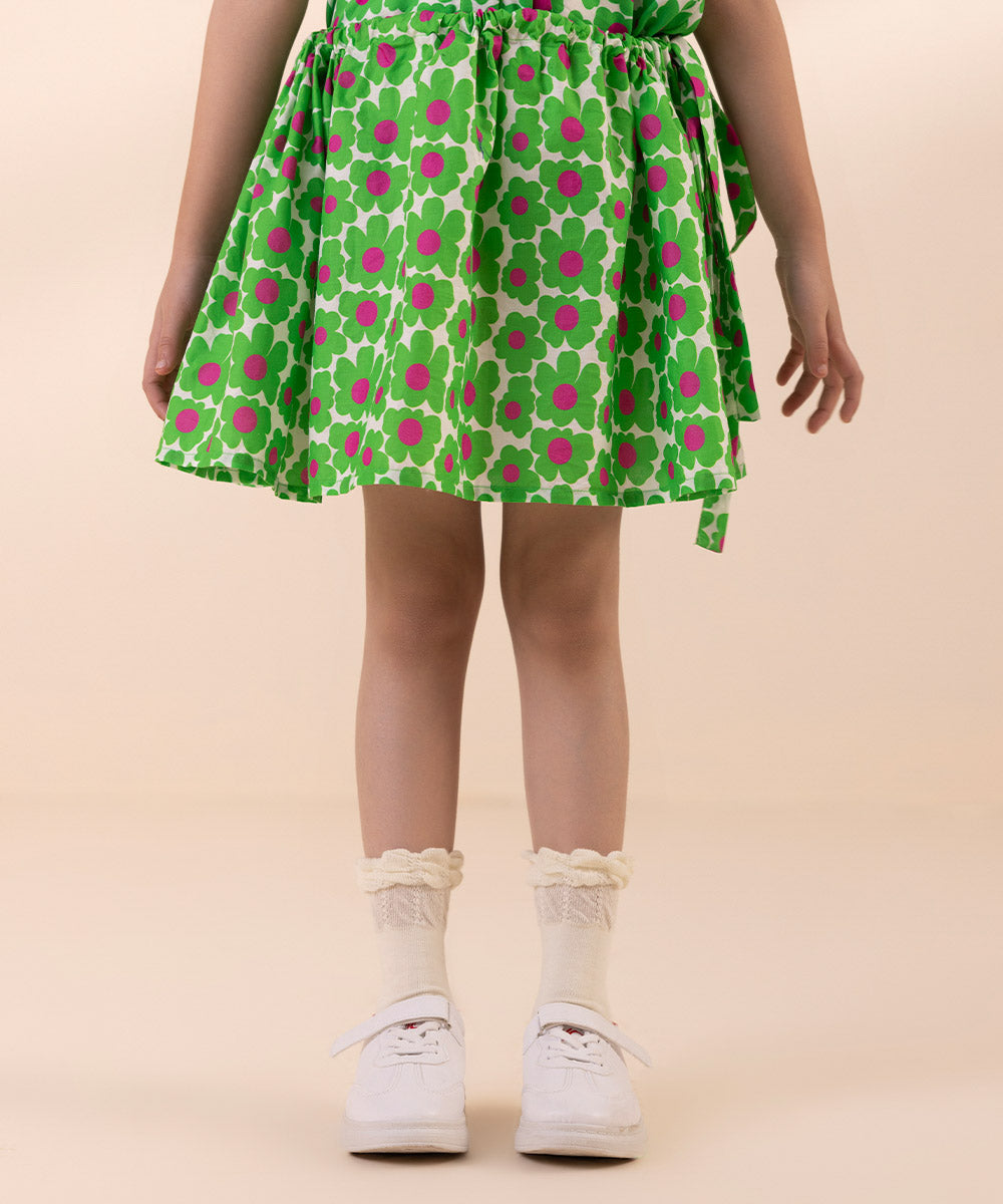 PRINTED SKIRT - Girls', Green