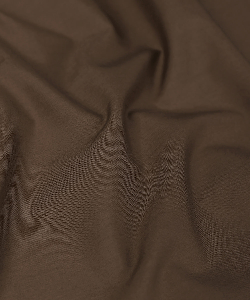 Men's Summer Unstitched Cotton Plain Rust Suit