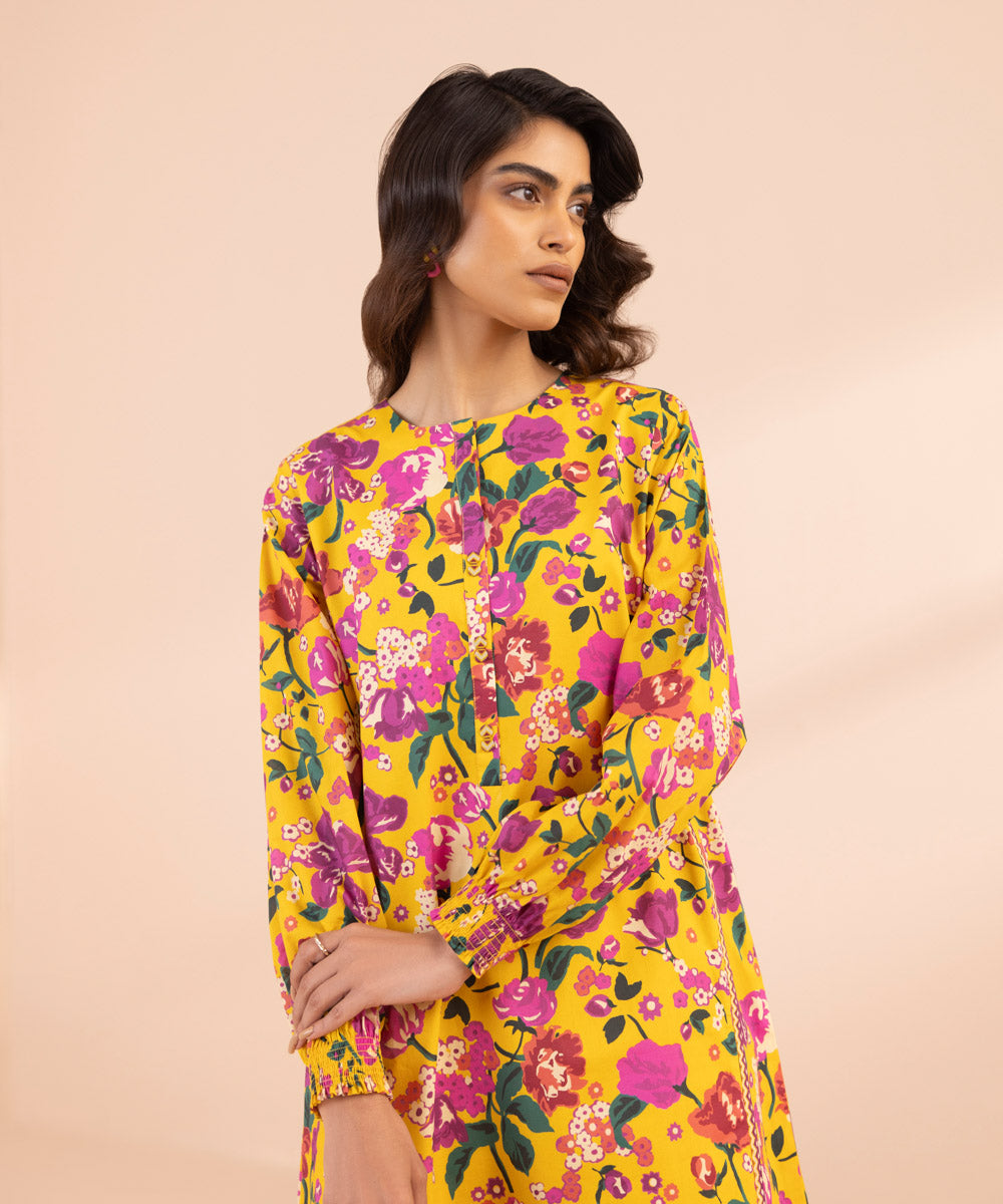 Women's Unstitched Lawn Printed Multi Shirt