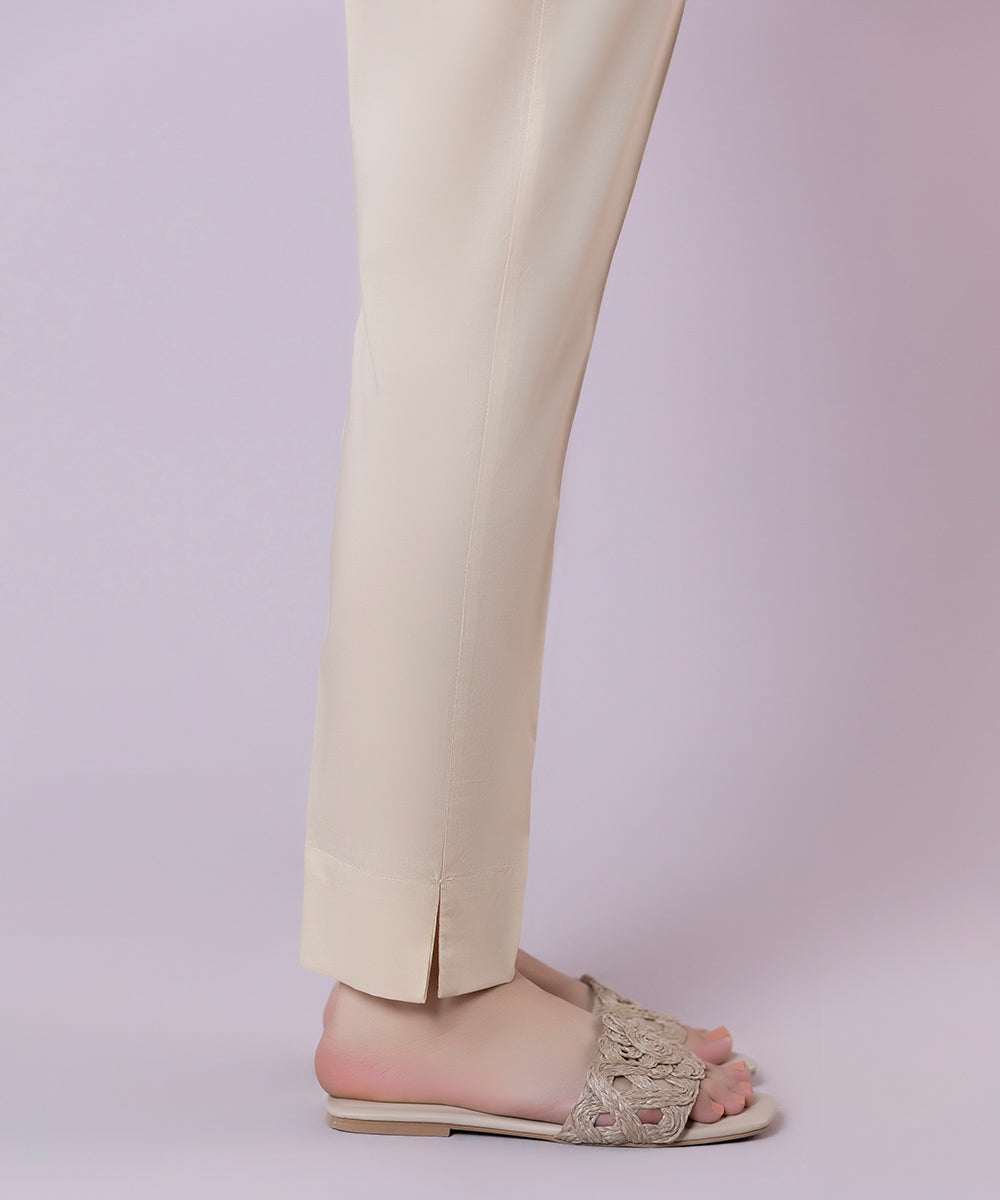 Satin cigarette pants White RC23S056D002 - buy at the online