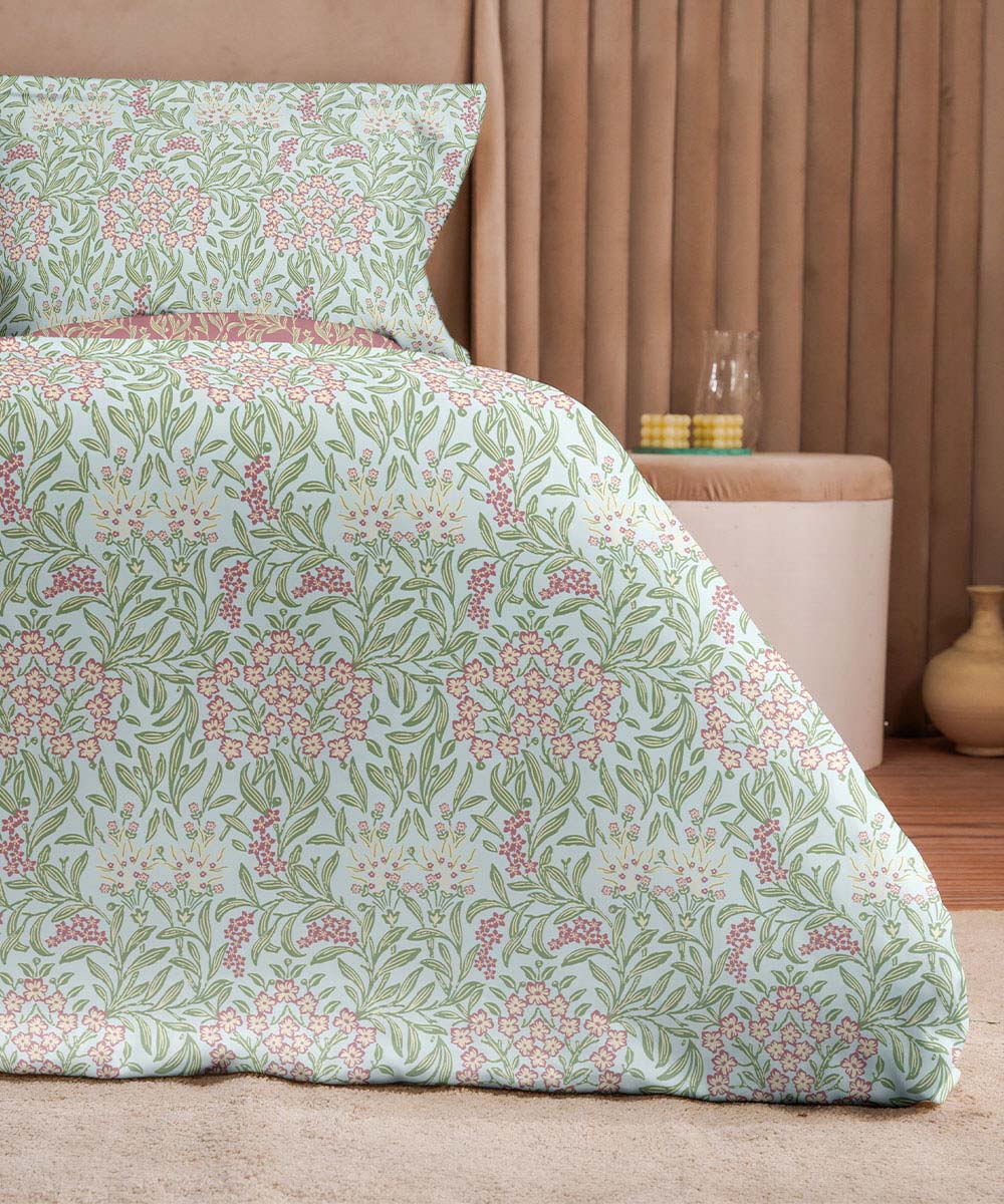 100% Cotton Green and Pink Bed in a Bag