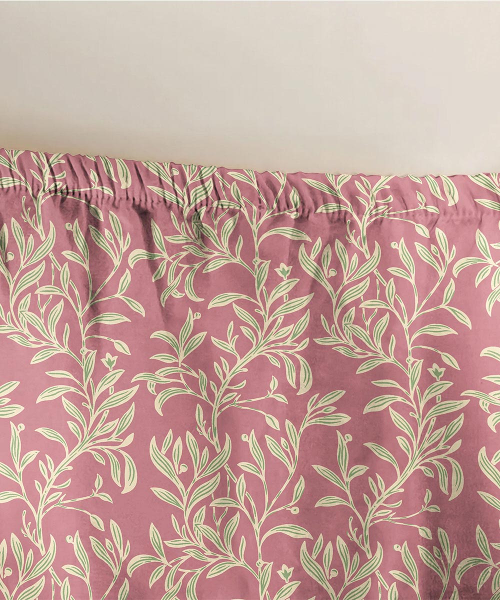100% Cotton Green and Pink Fitted Sheet