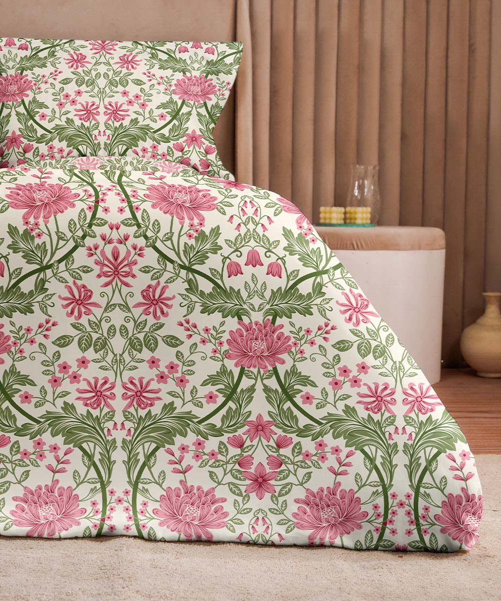 Cotton Bellflower Multi Quilt Cover