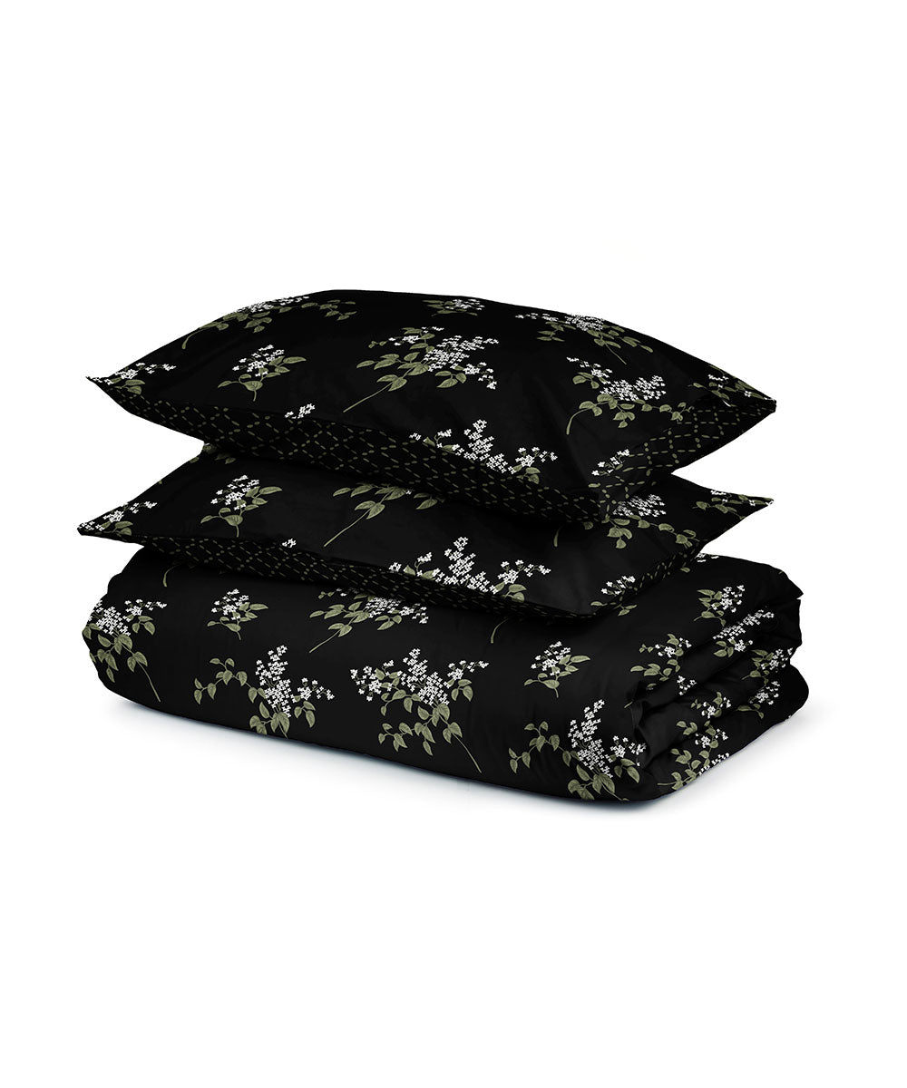 Poly Cotton Black Quilt Cover