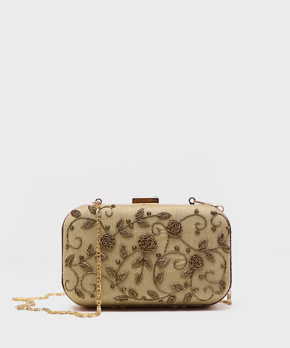 Women's golden Clutch