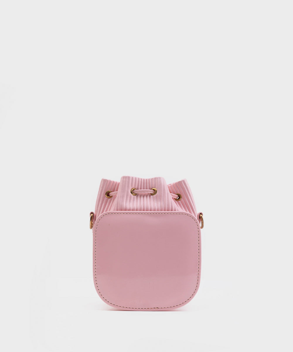 Women's Light Pink PU Mini Bag