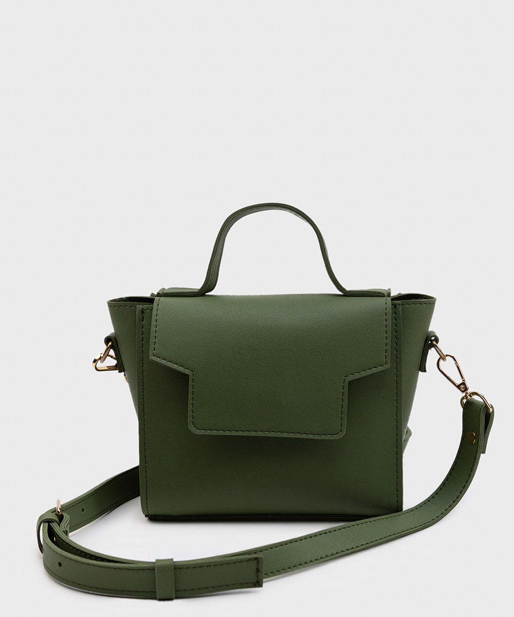 Women's Dark Green PU Mini Bag