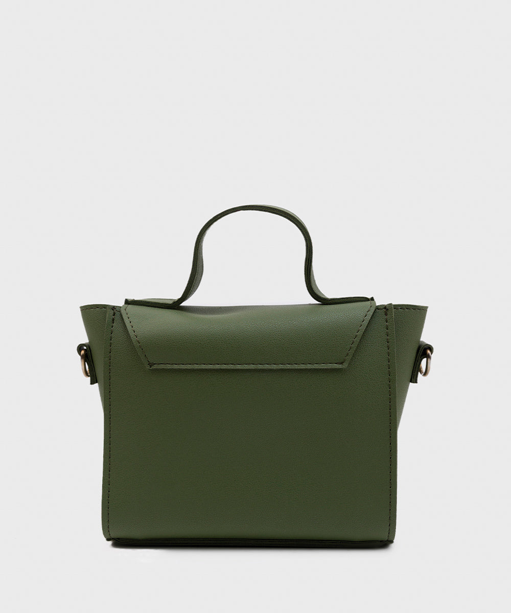 Women's Dark Green PU Mini Bag