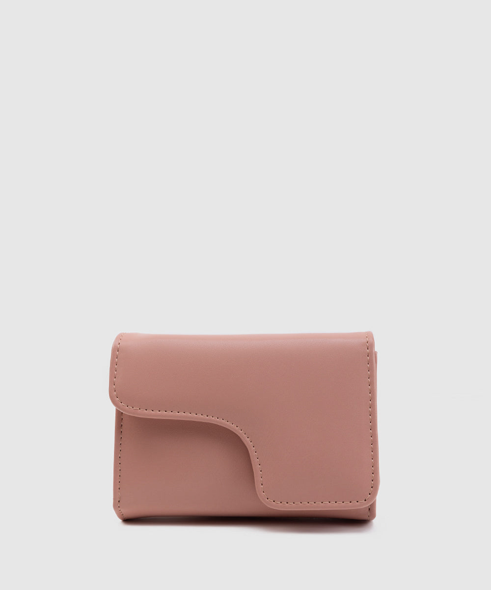 Women's Light Pink PU Wallet