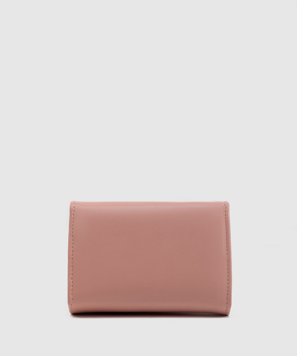 Women's Light Pink PU Wallet