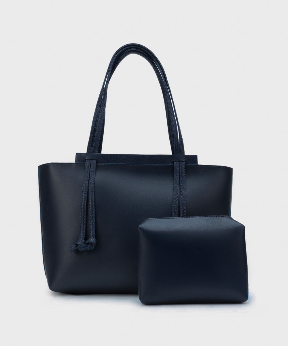 Women's Tan Faux Leather Tote Bag