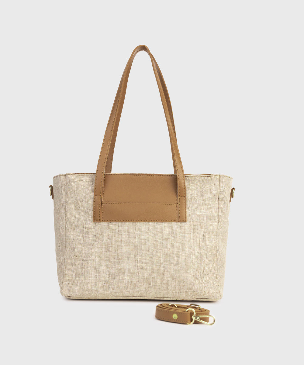 Women's Beige Tote Bag