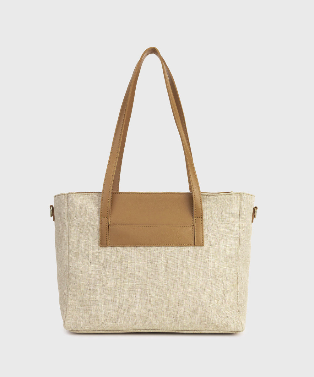 Women's Beige Tote Bag