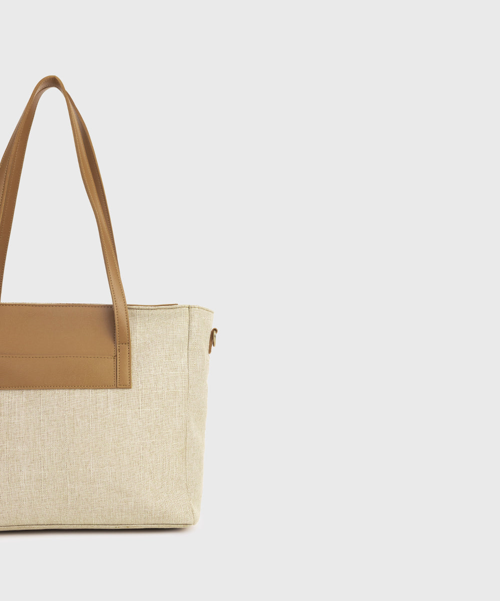 Women's Beige Tote Bag