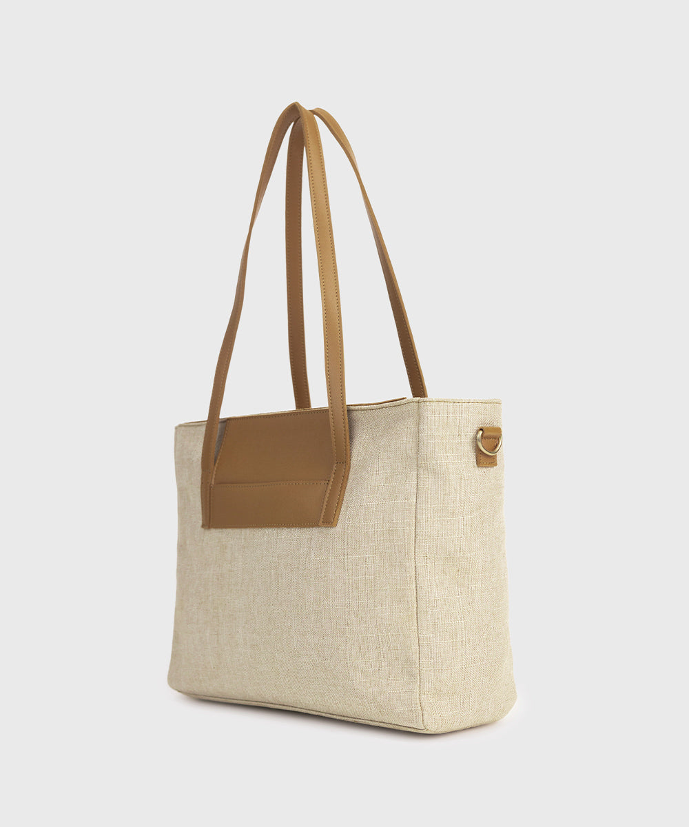 Women's Beige Tote Bag