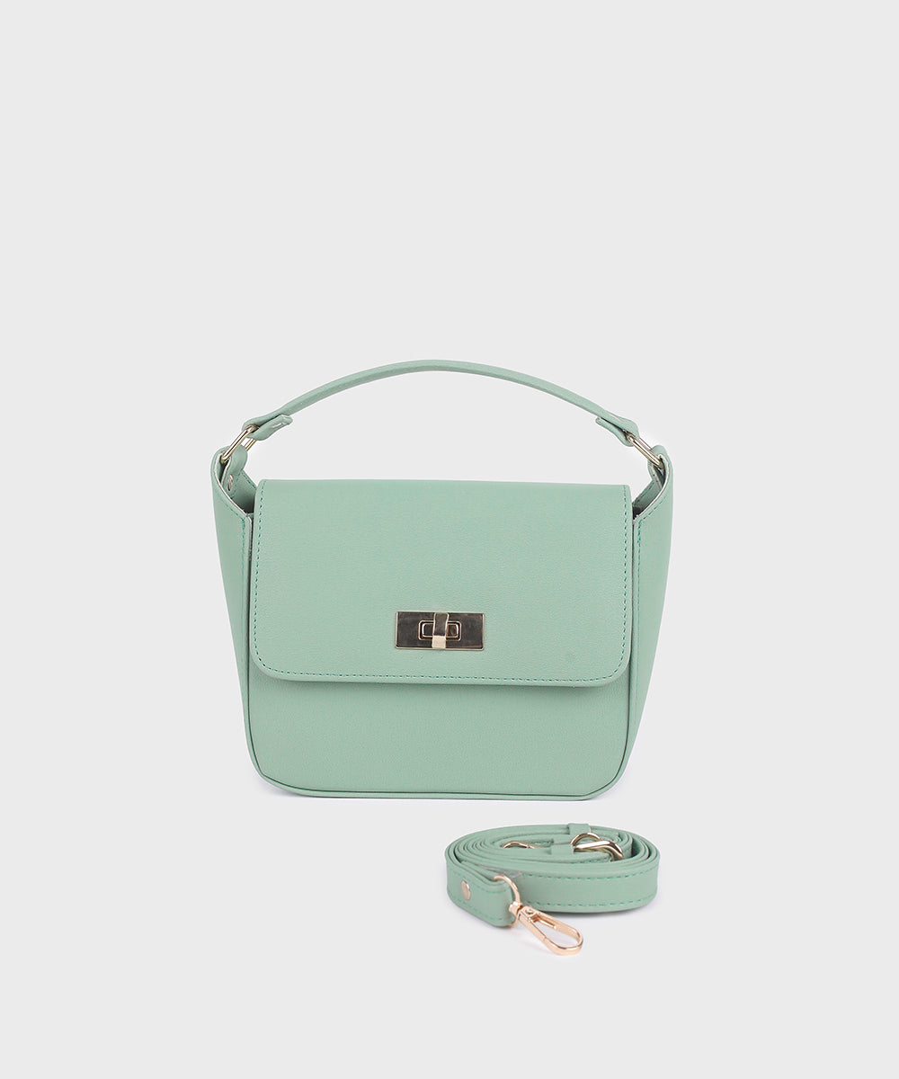 Green Top Handle Bag