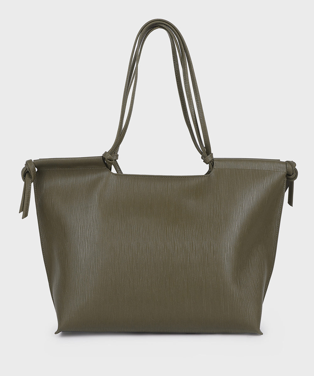 Olive Green Tote Bag