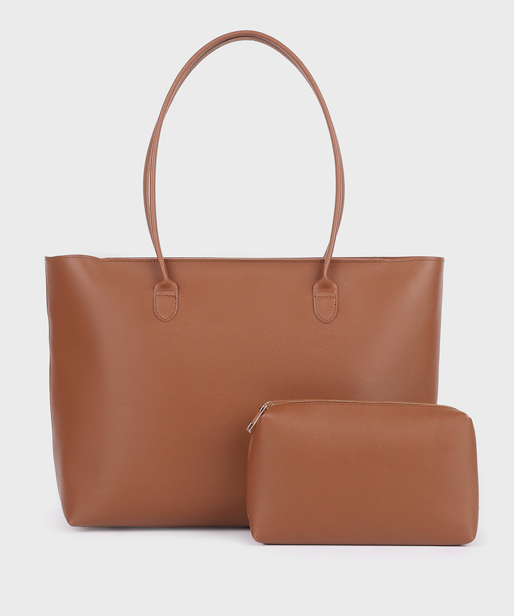 Tan Tote Bag