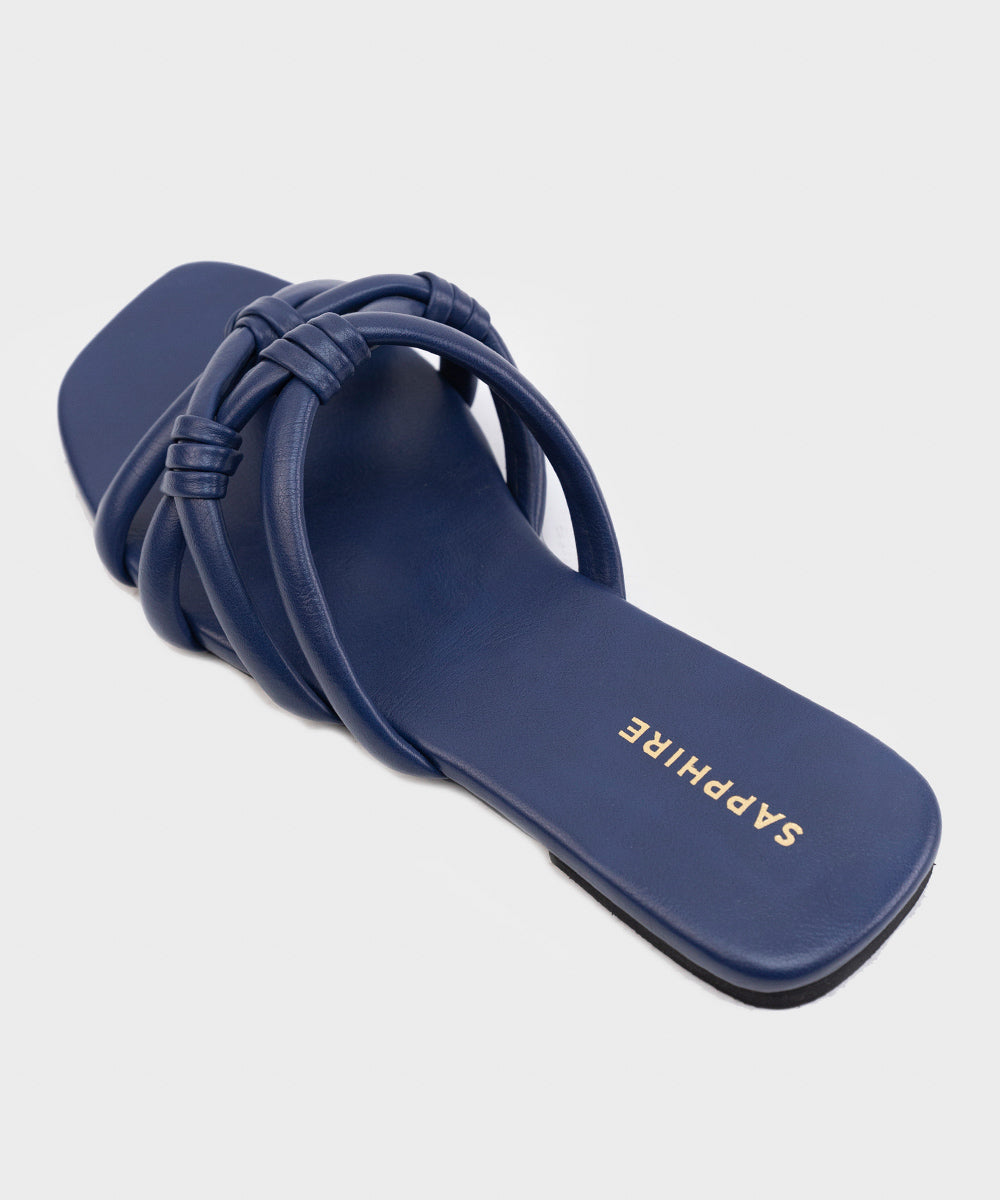 Women's Blue PU Flats