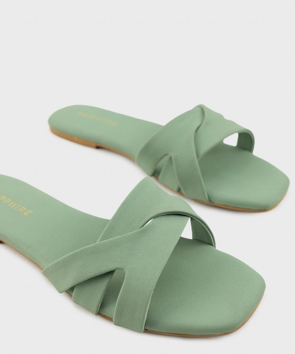 Women's Light Green Flats