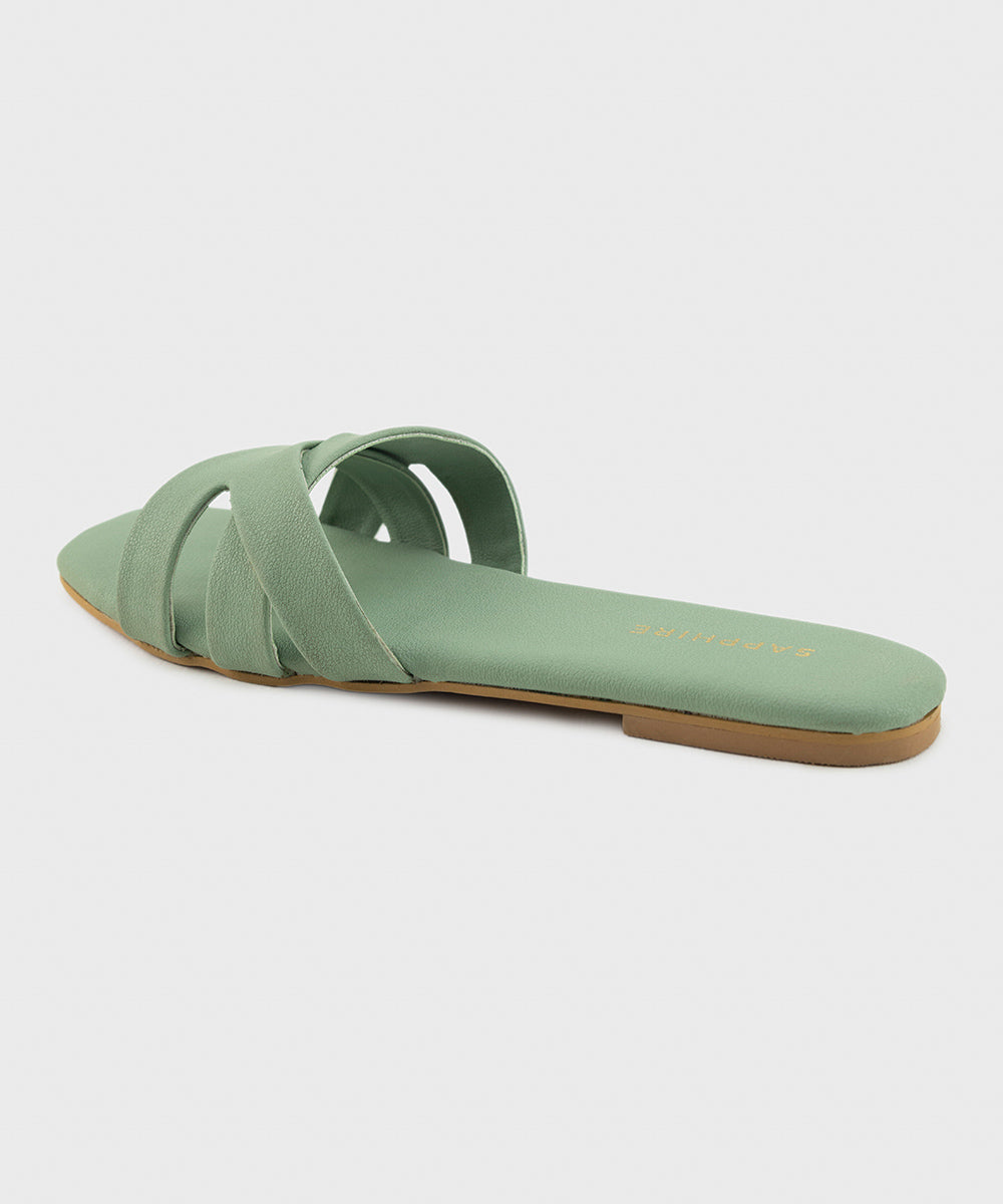 Women's Light Green Flats