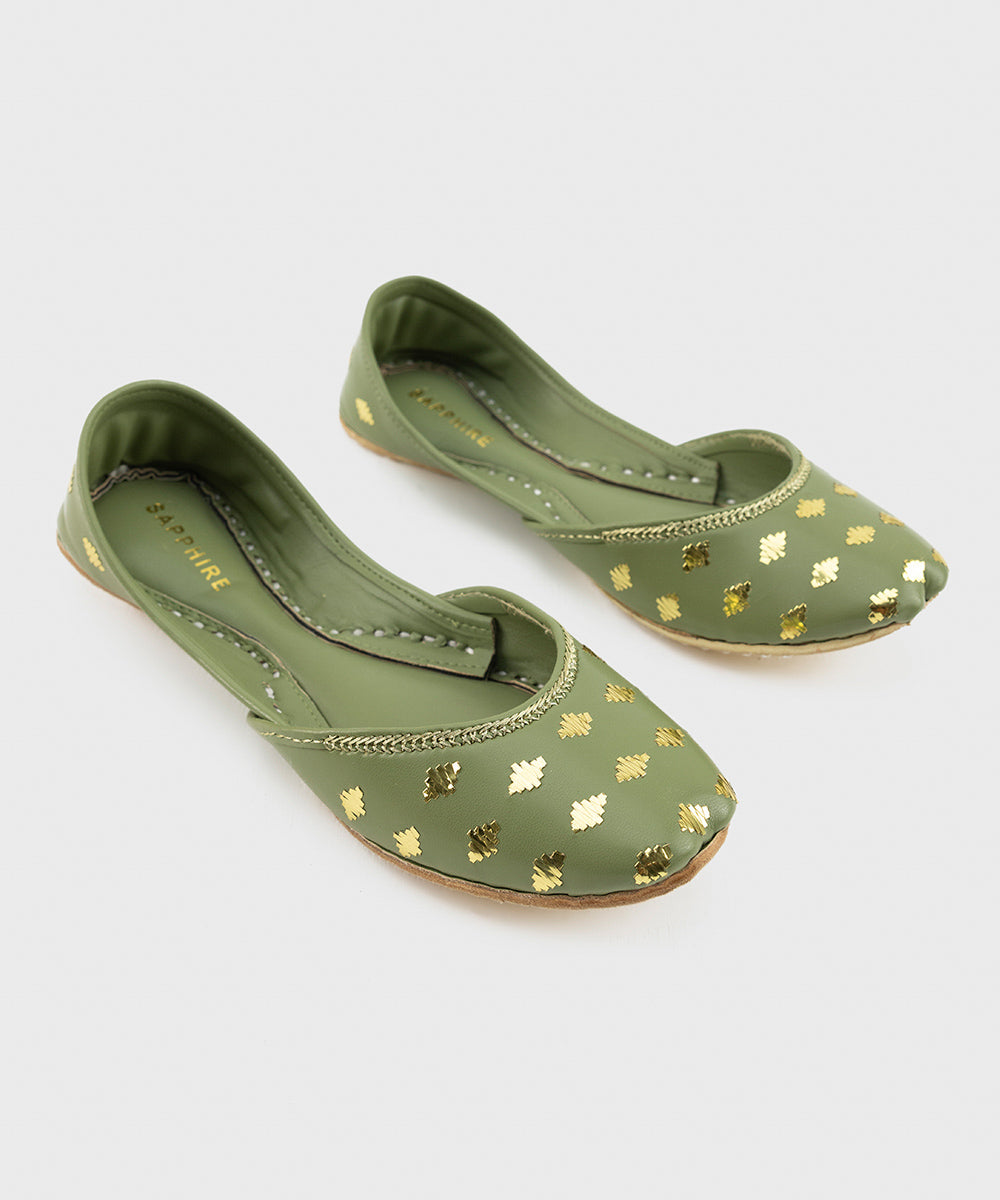 Women's Green Khussa