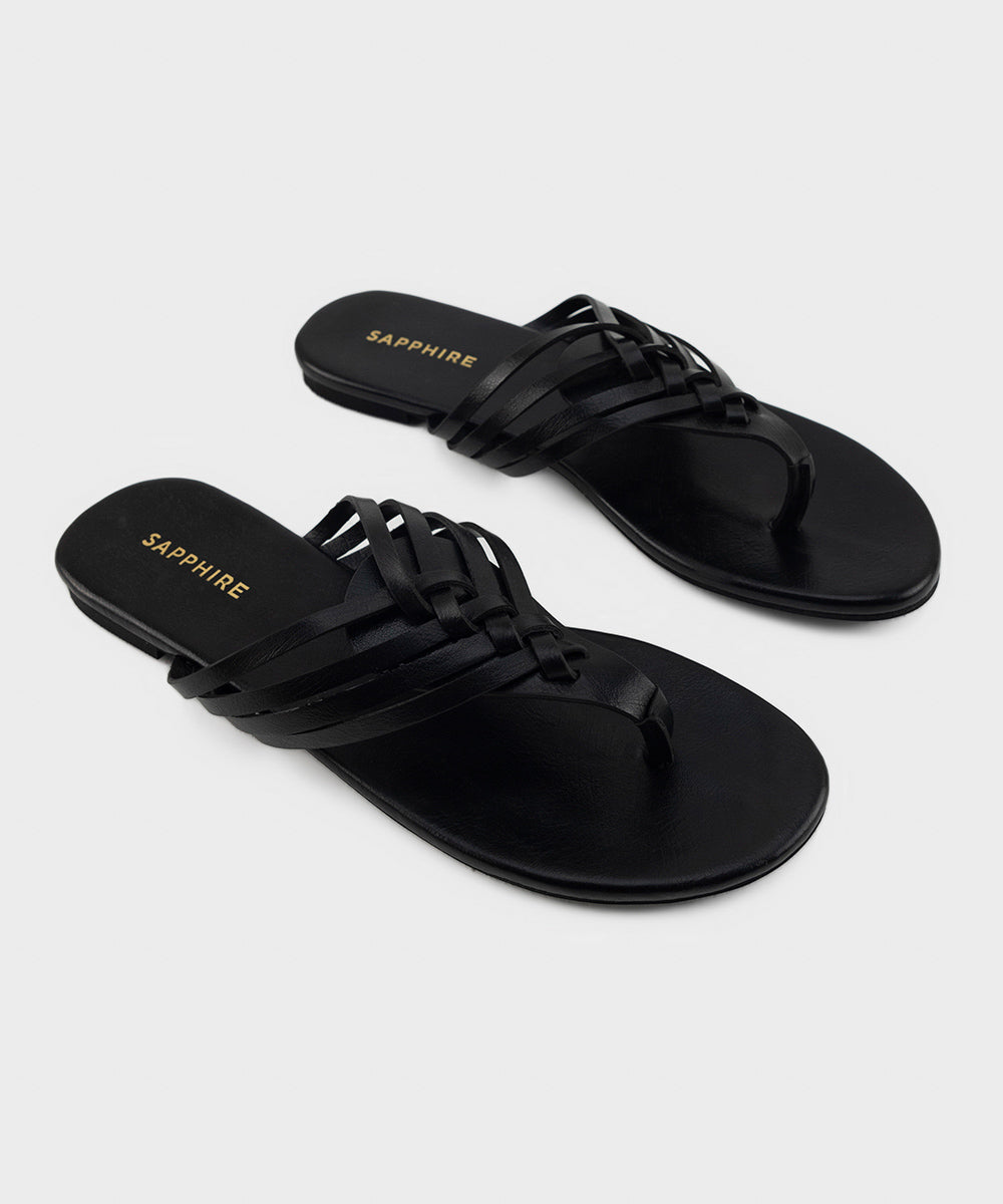 Women's Black Kolapuri