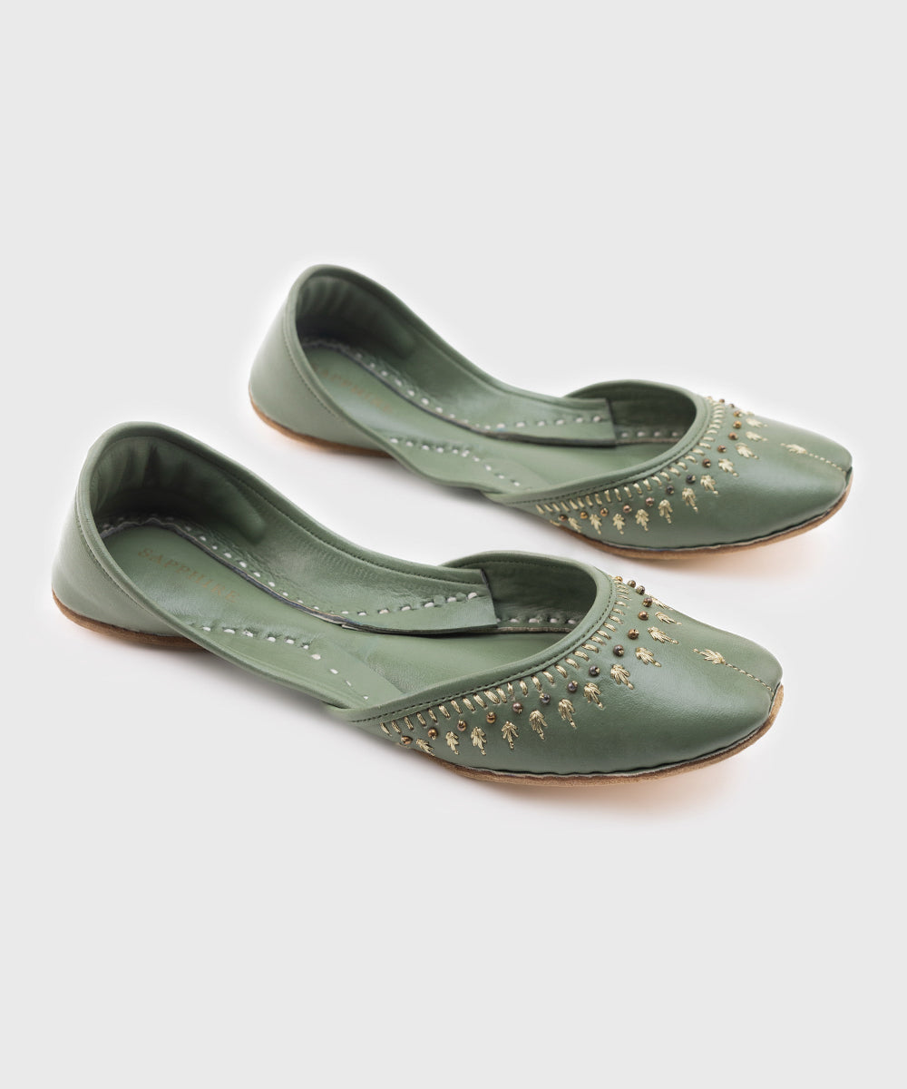 Women's Green Kola Puri