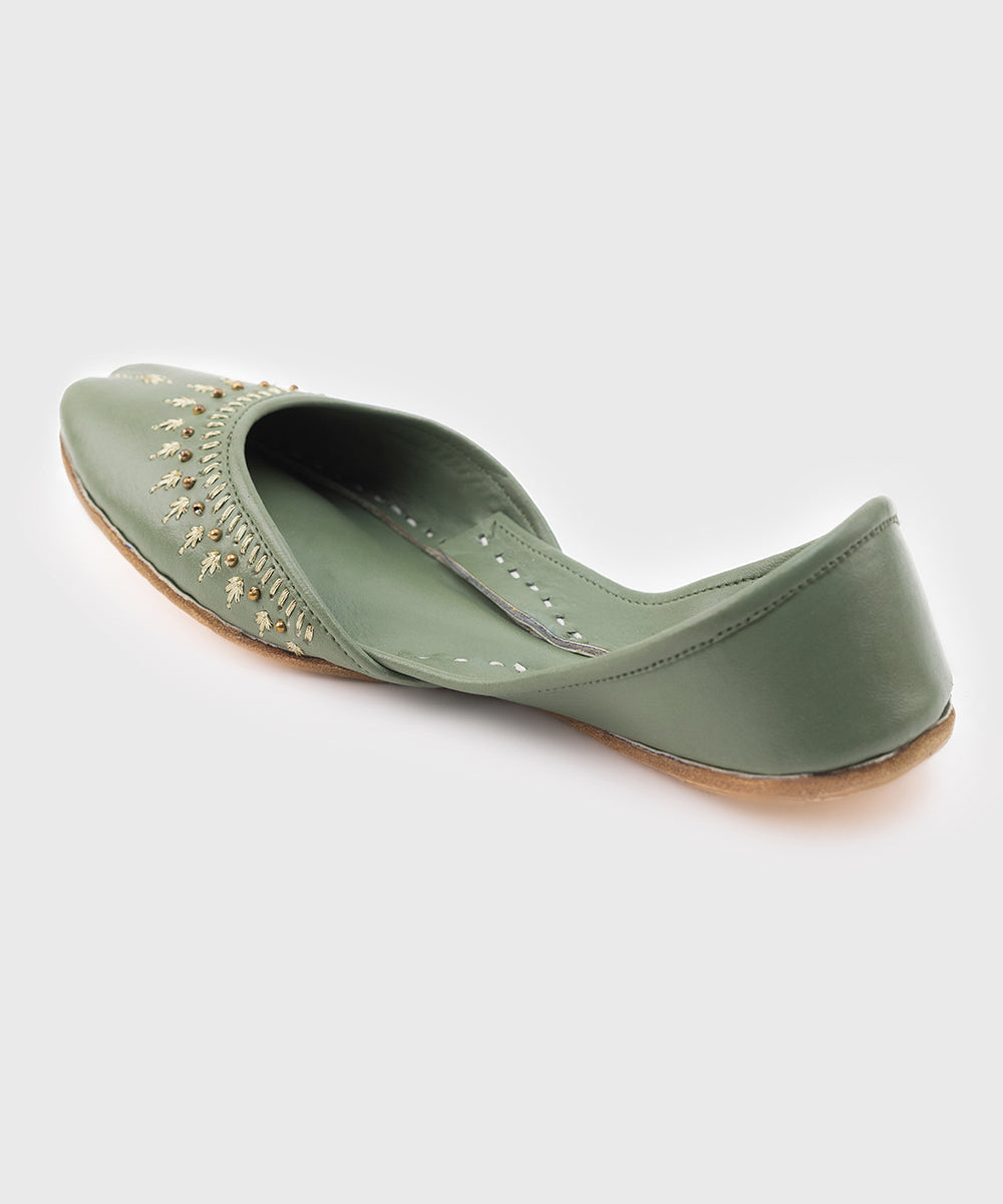 Women's Green Kola Puri