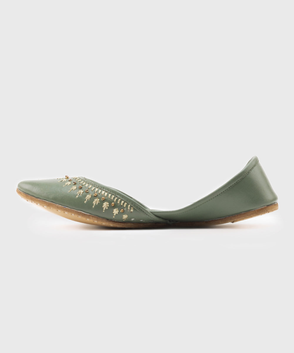 Women's Green Kola Puri