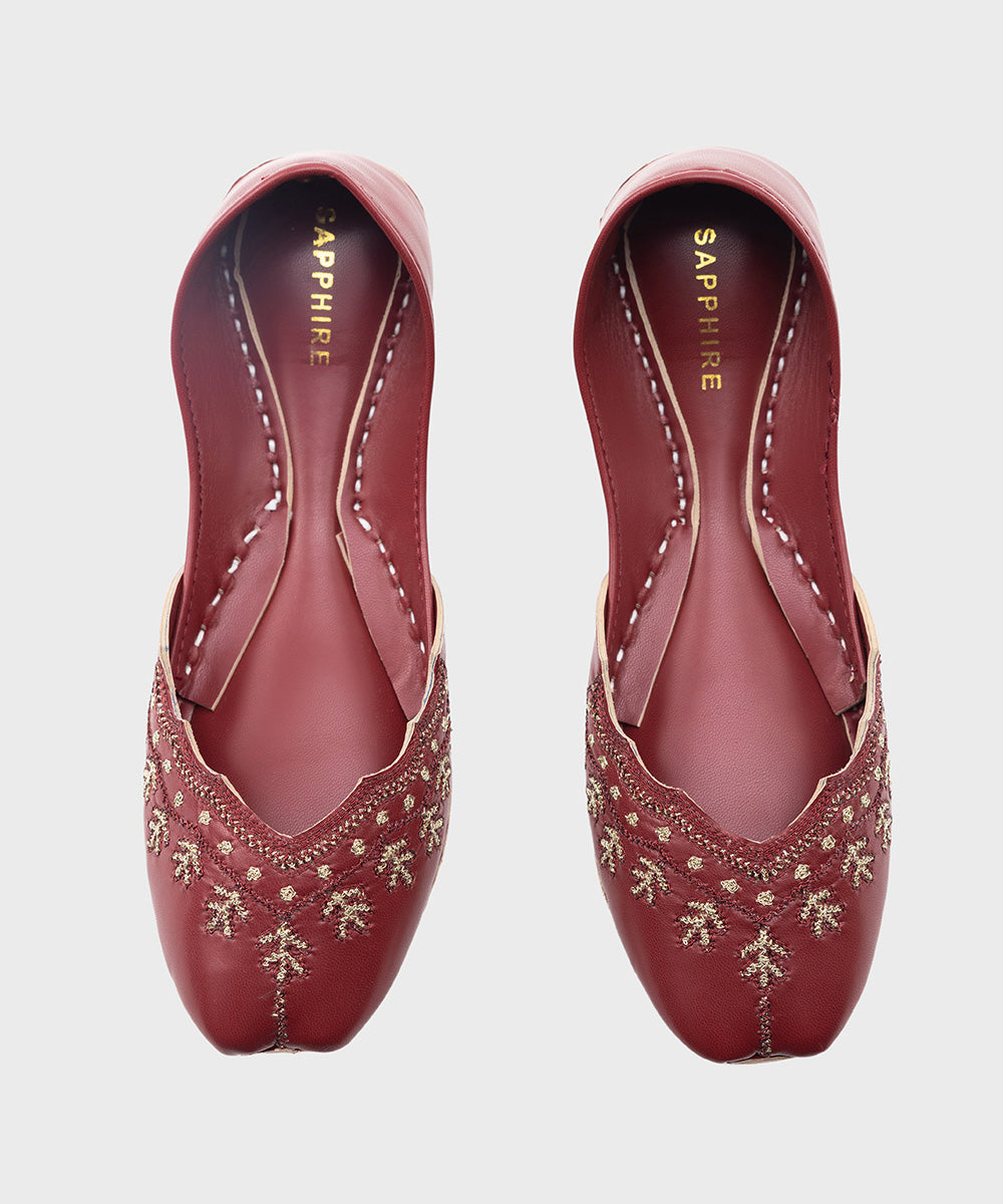 Women's Red Kola Puri