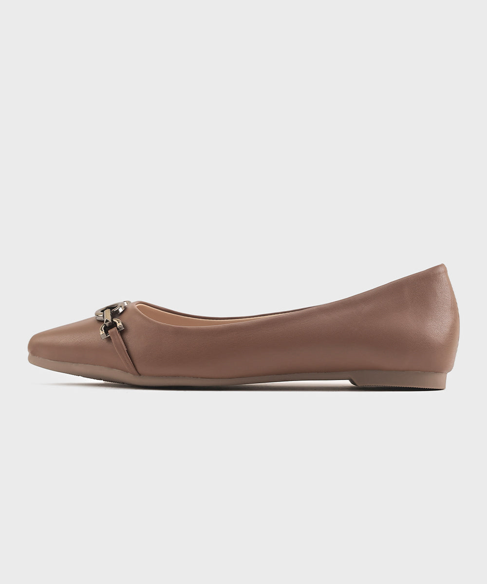 Women's Tan Flats