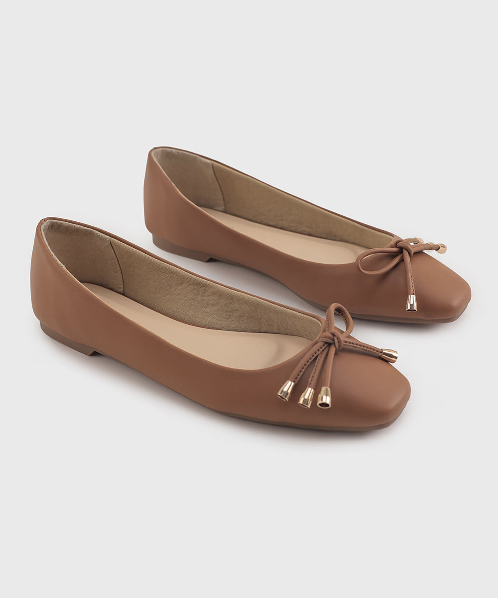 Women's Tan Flats