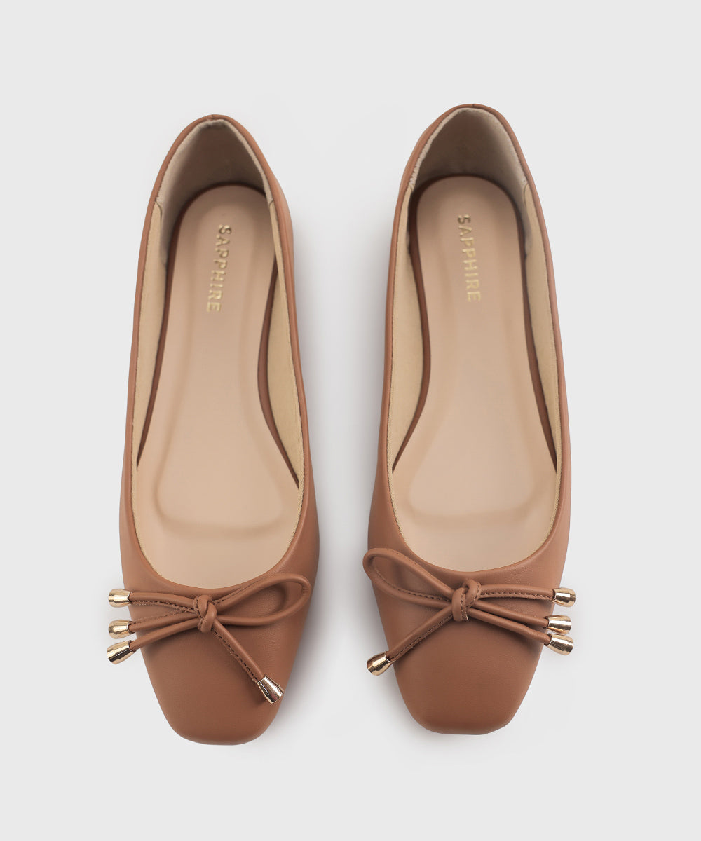 Women's Tan Flats