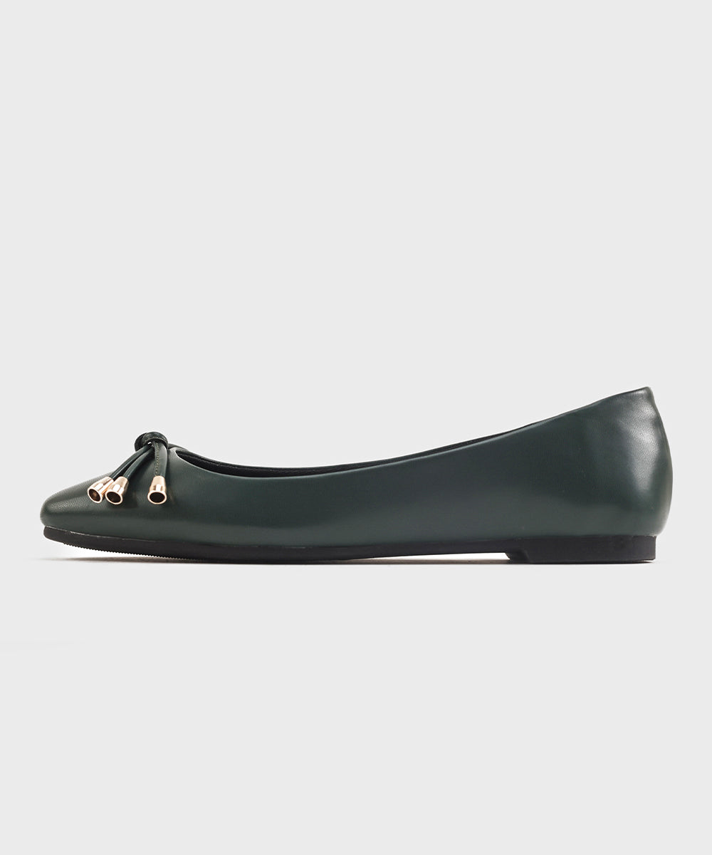 Women's Dark Green Flats