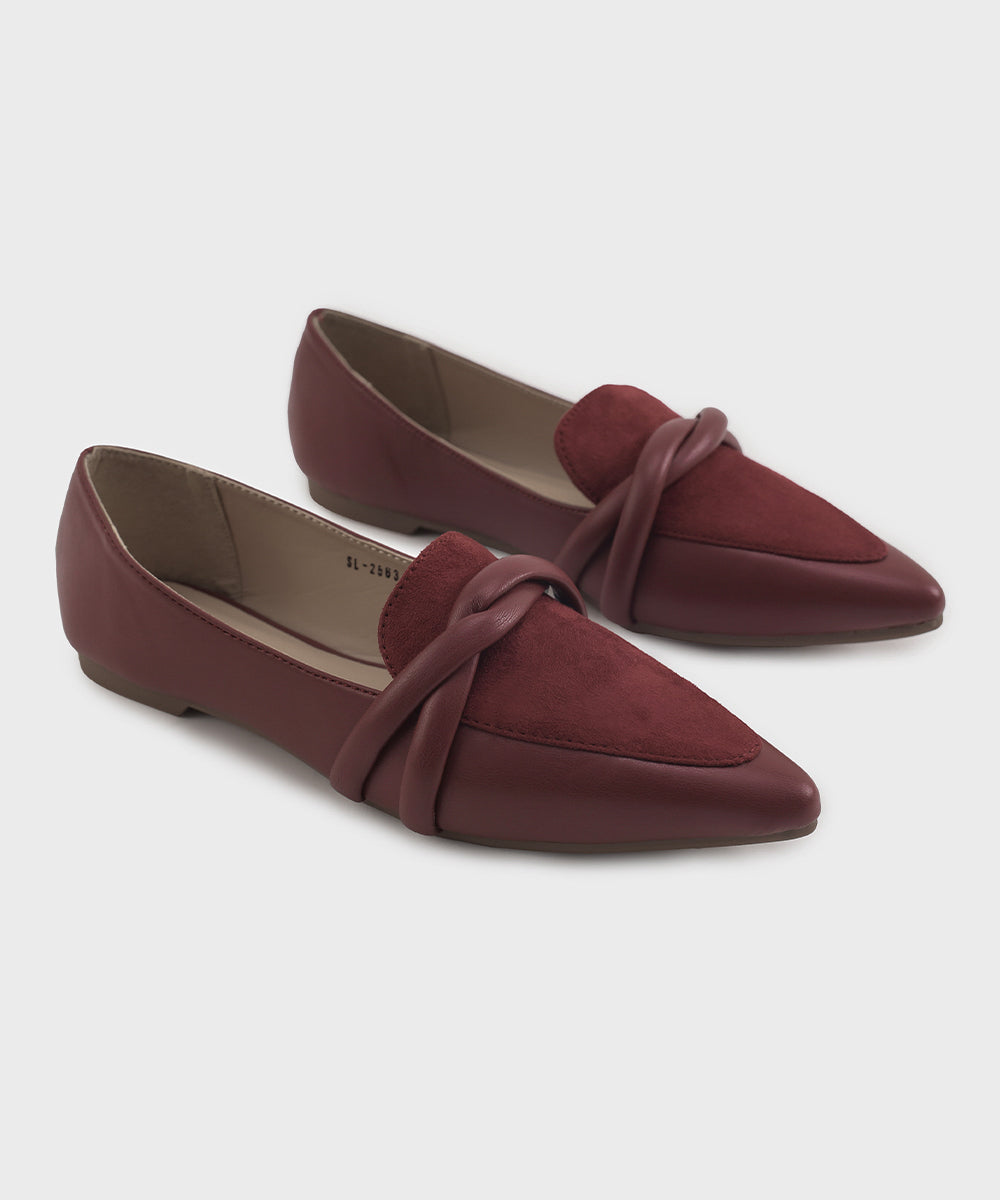 Women's Maroon Loafers