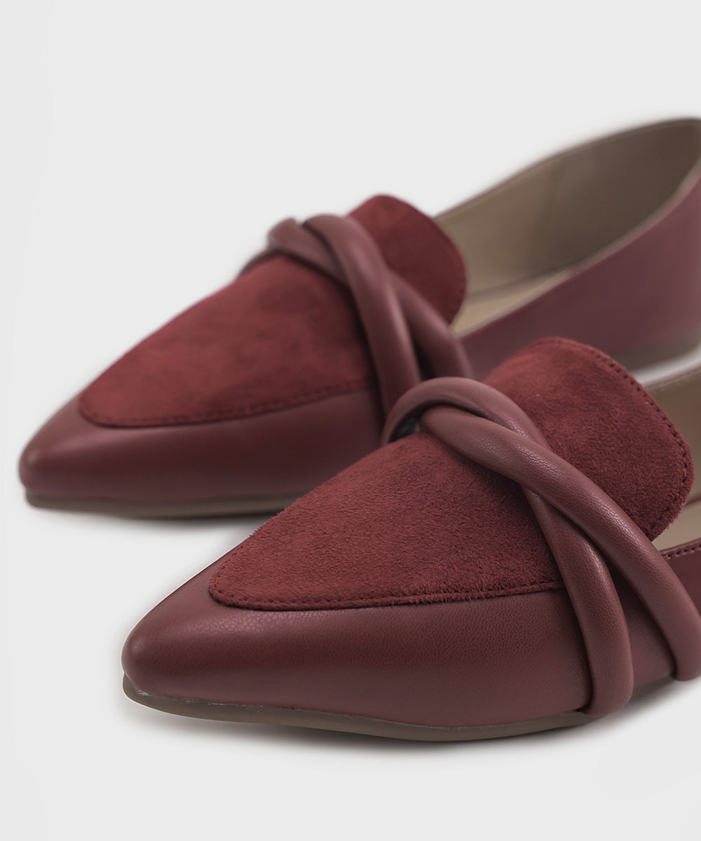 Women's Maroon Loafers