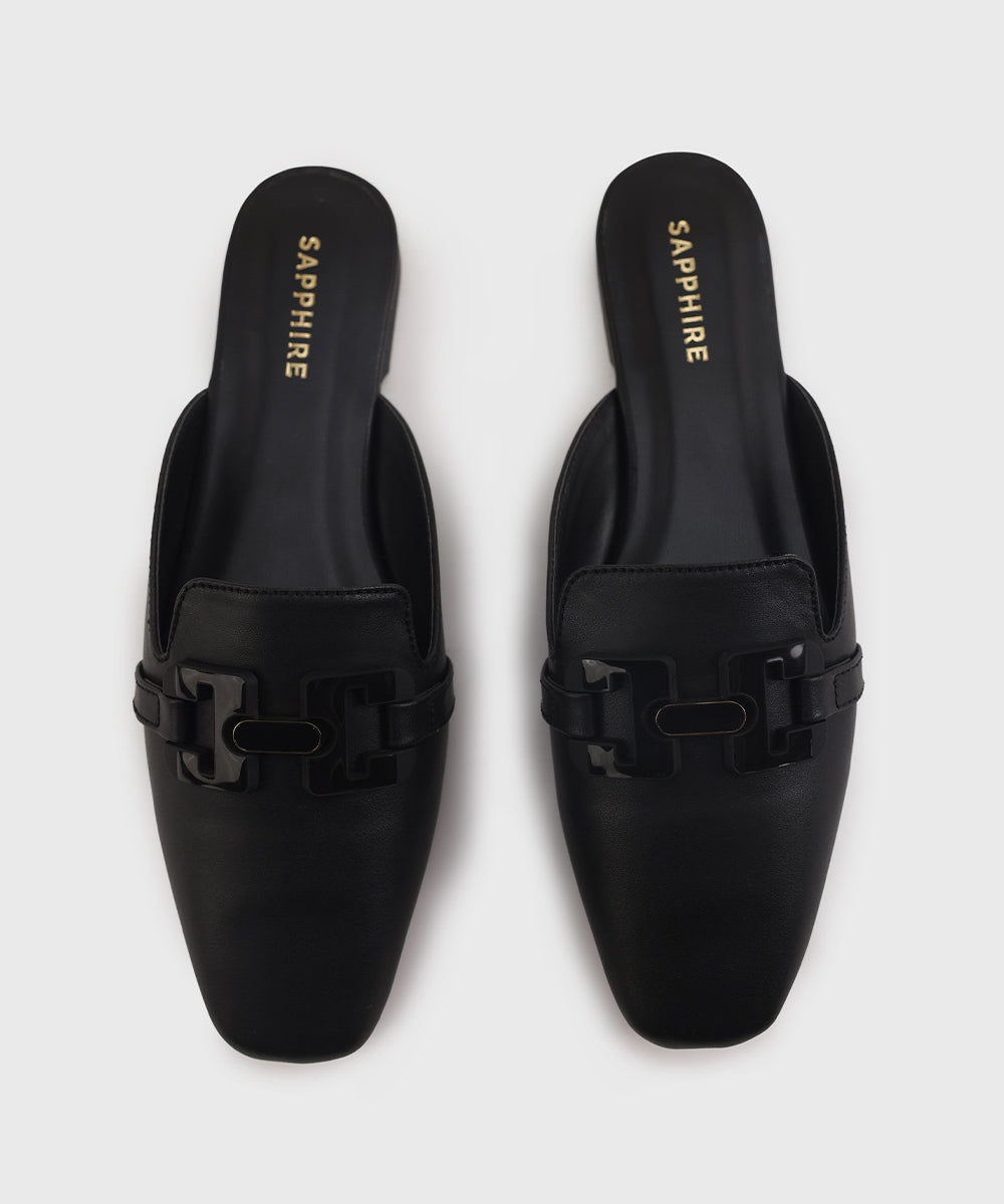 Women's Black Mules