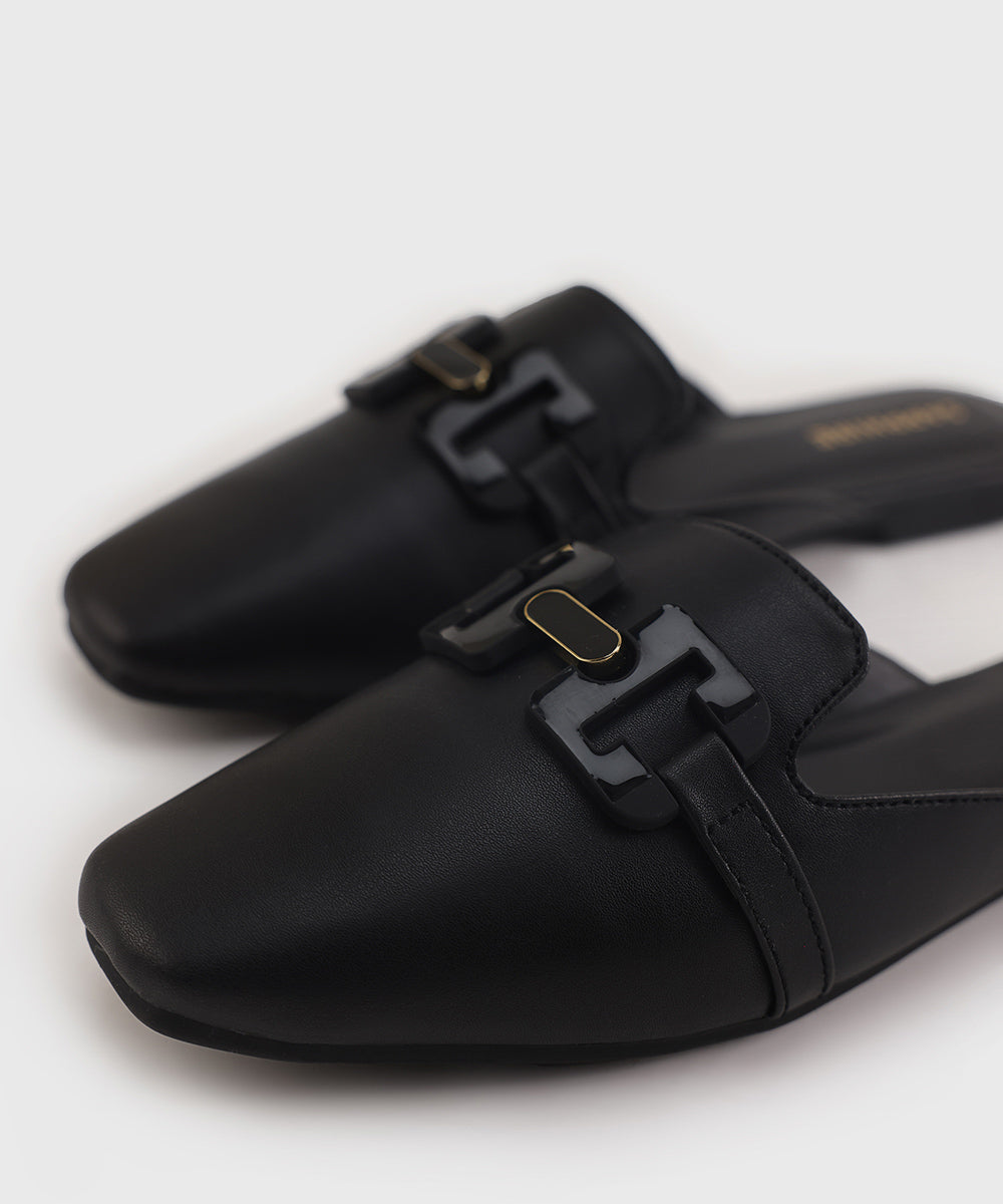 Women's Black Mules