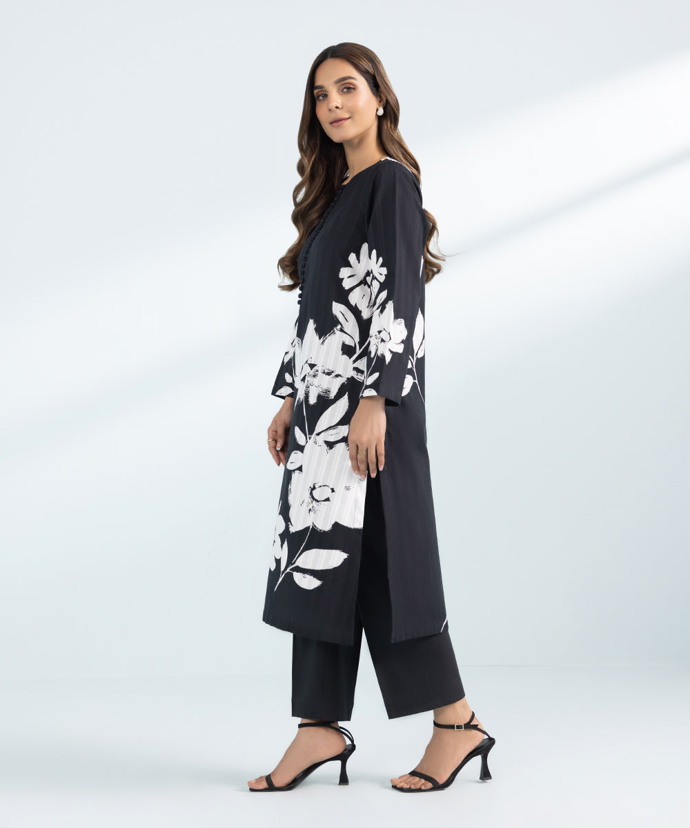 Women's Pret Leno Kara Printed Black 2 Piece Suit