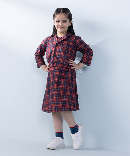 Girl's 2 Piece Printed Poplin Set