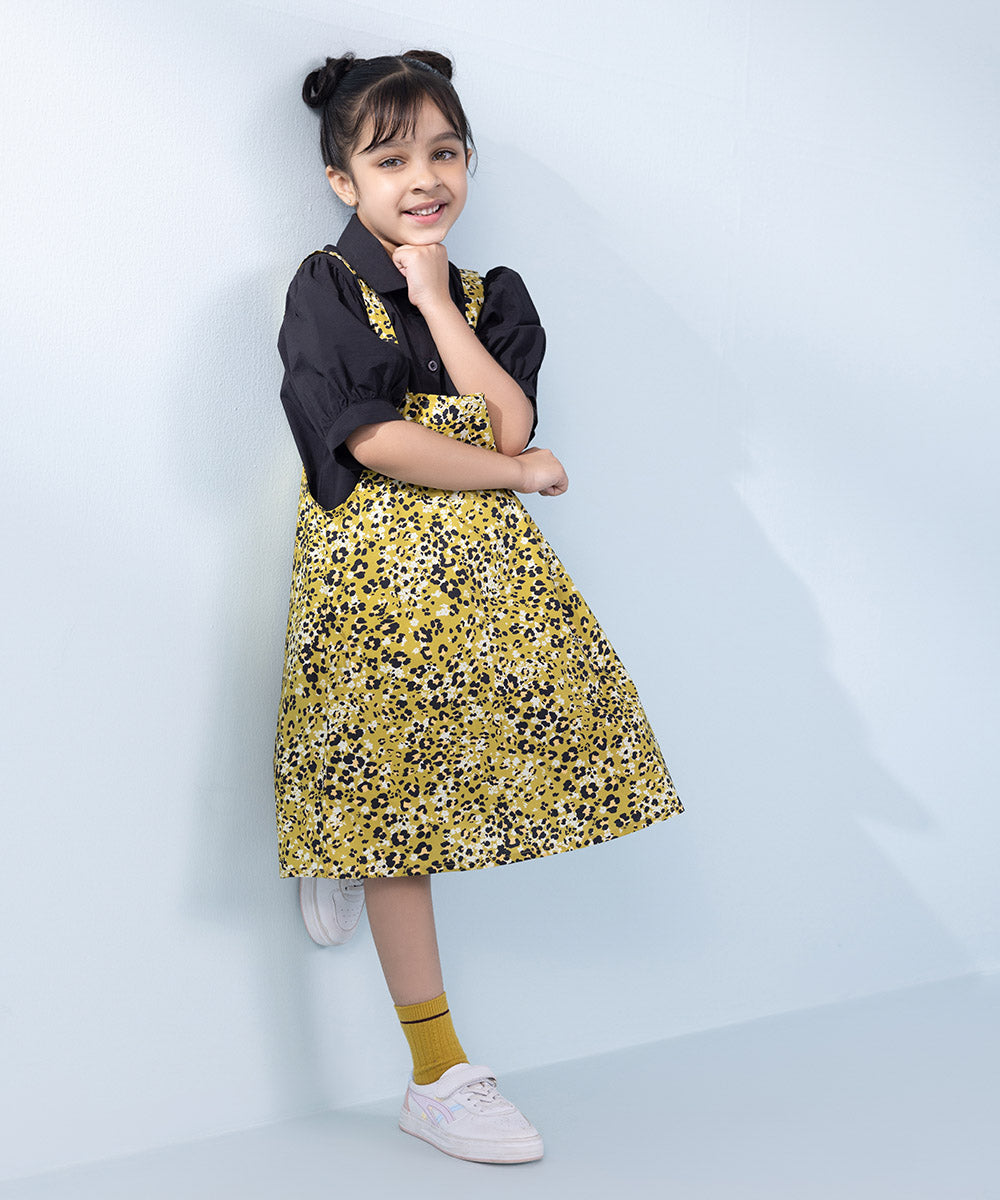 Girl's 2 Piece Printed Poplin Set