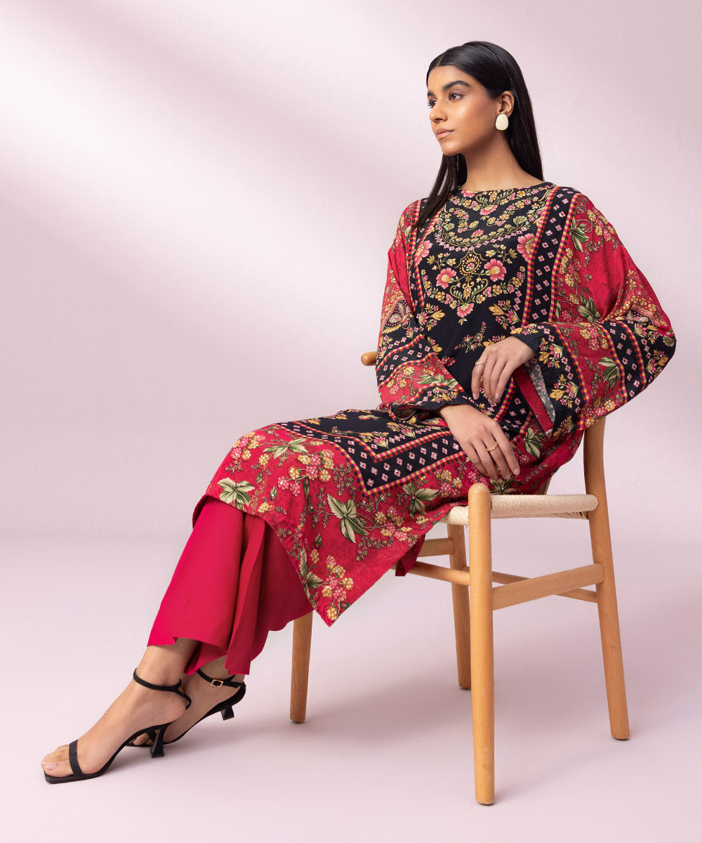 Pakistani Embroidered Frock Style Suit - Classy Corner