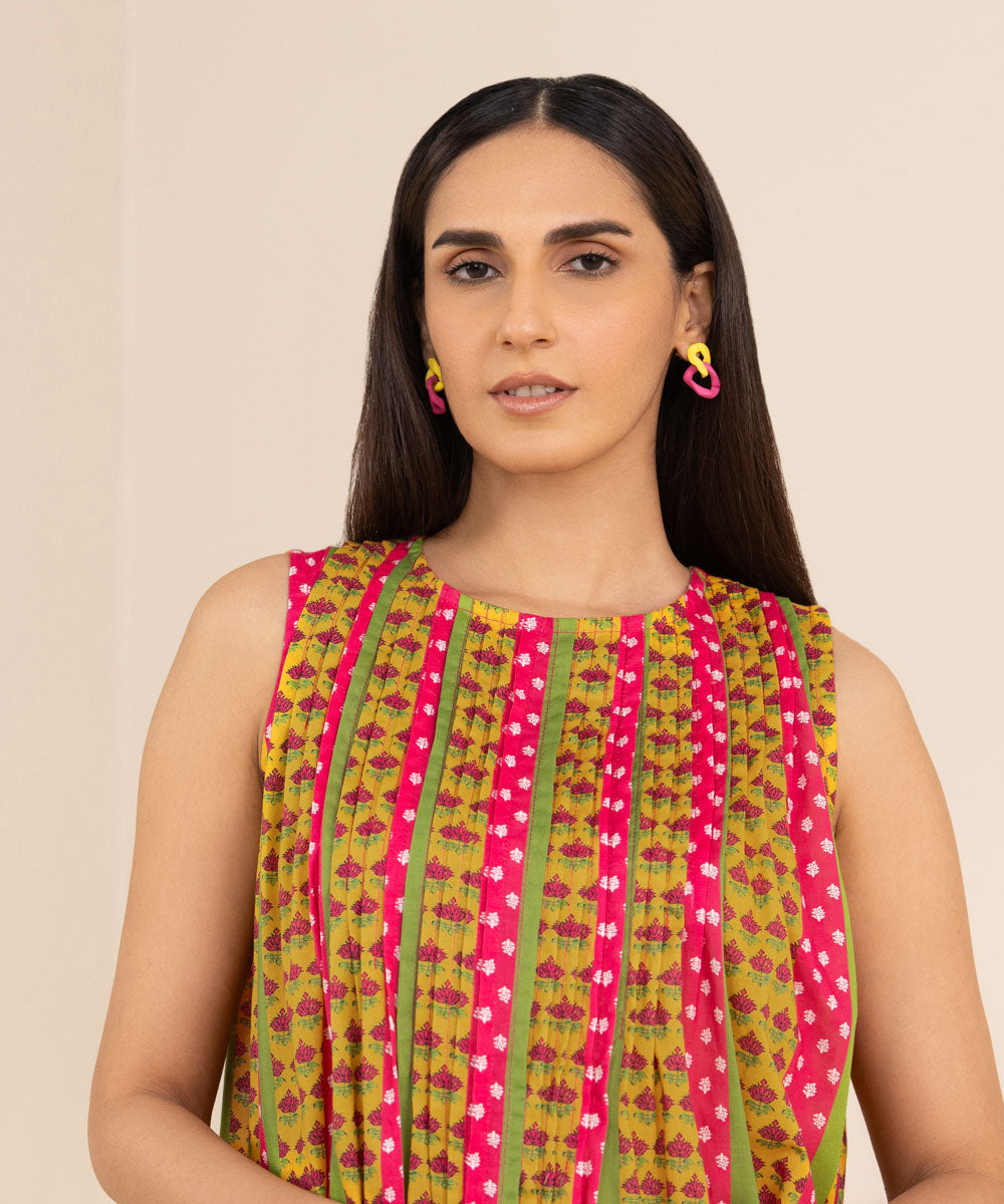 Women's Pret Lawn Printed Embroidered Multi A-Line Shirt