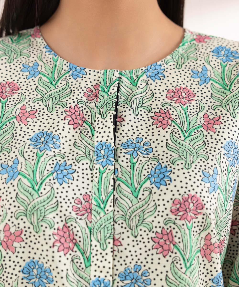 Women's Pret Textured Lawn Printed Multi Straight Shirt