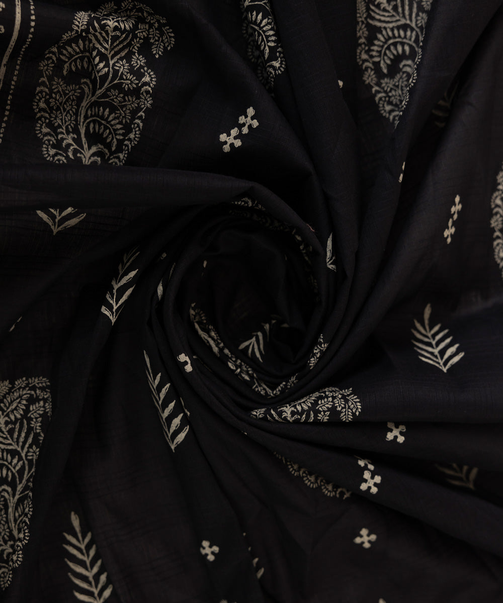 Textured Voile Black Printed Dupatta