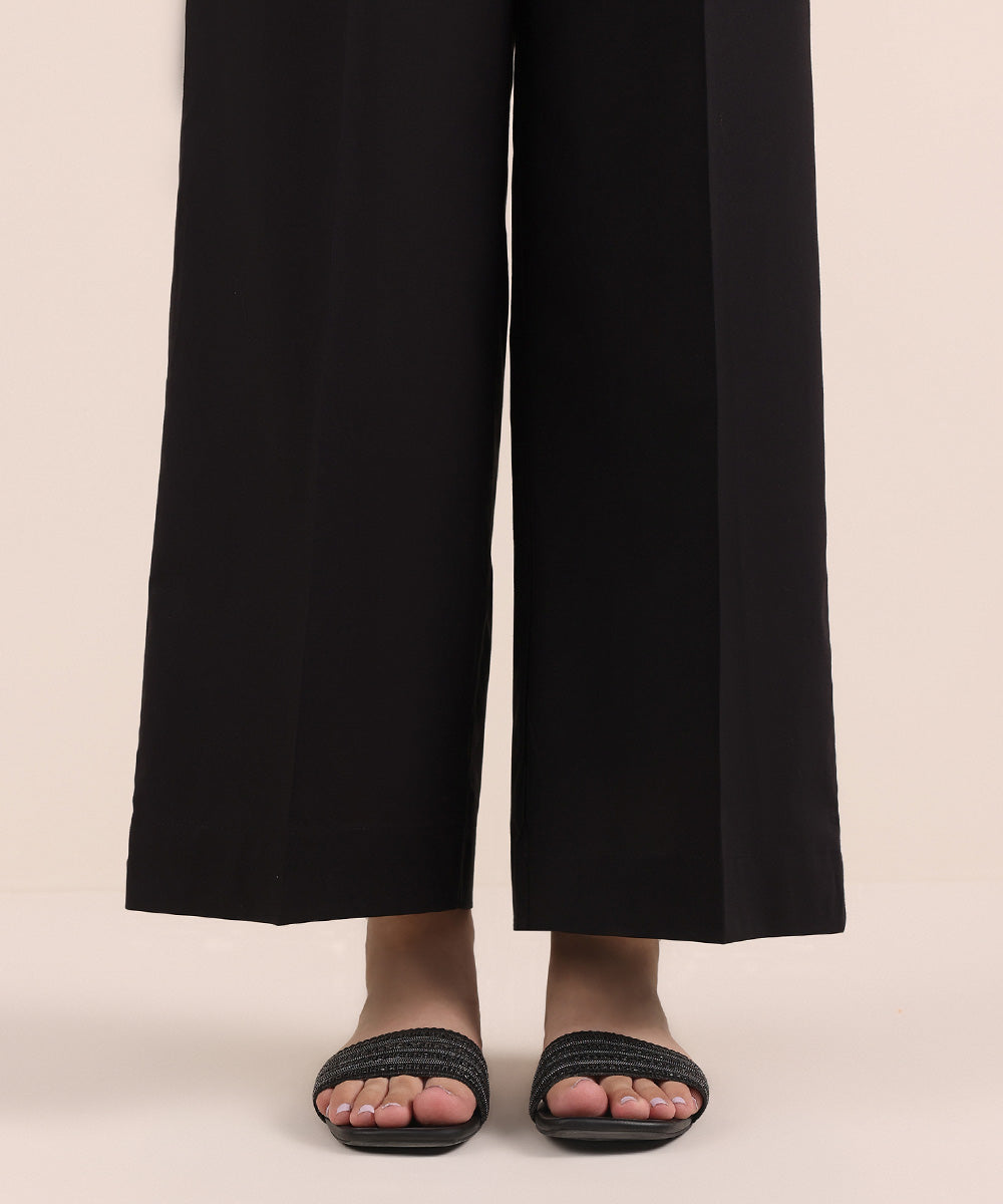 Women's Pret Cambric Black Dyed Culottes