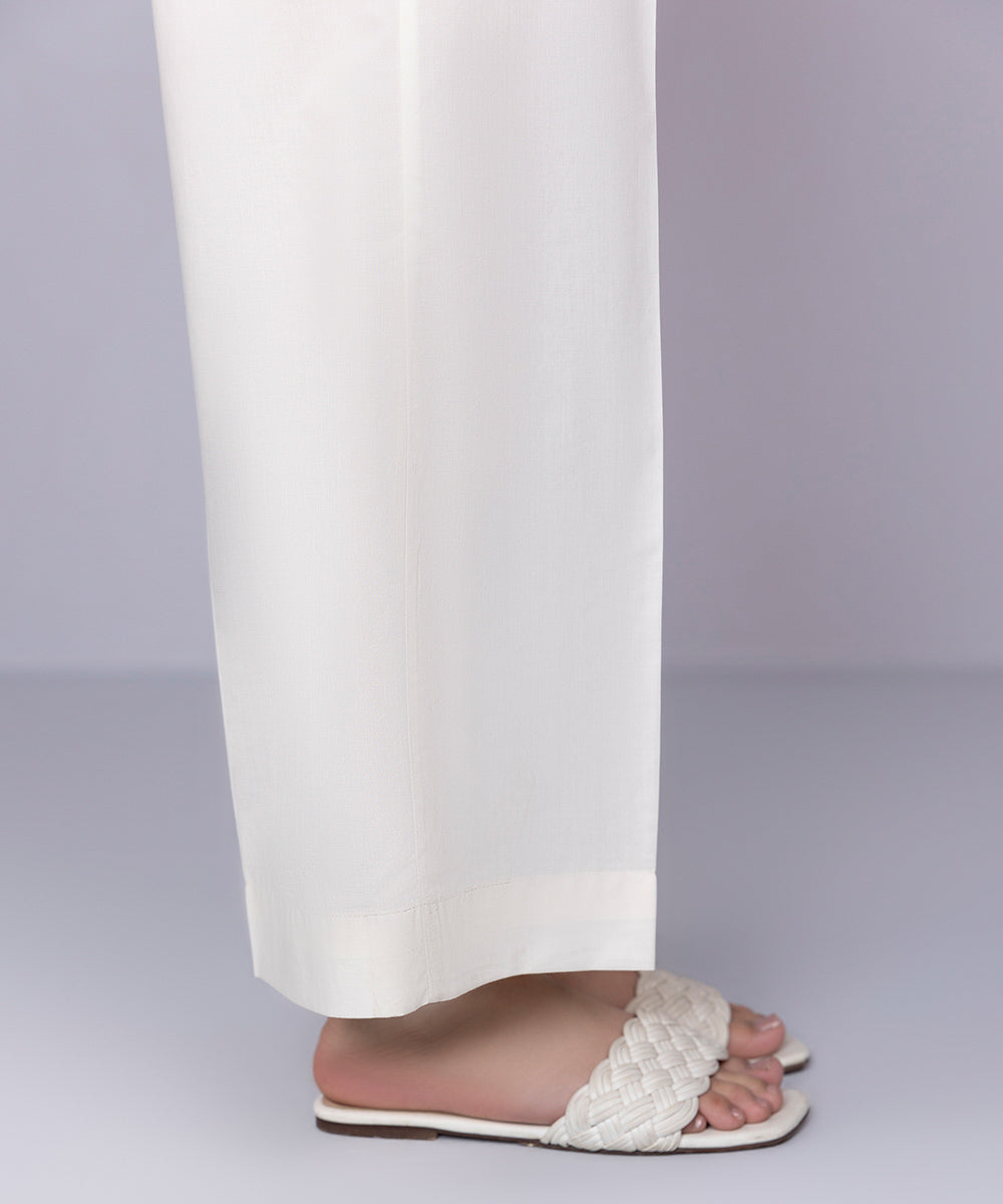 Women's Pret Cambric Off White Culottes