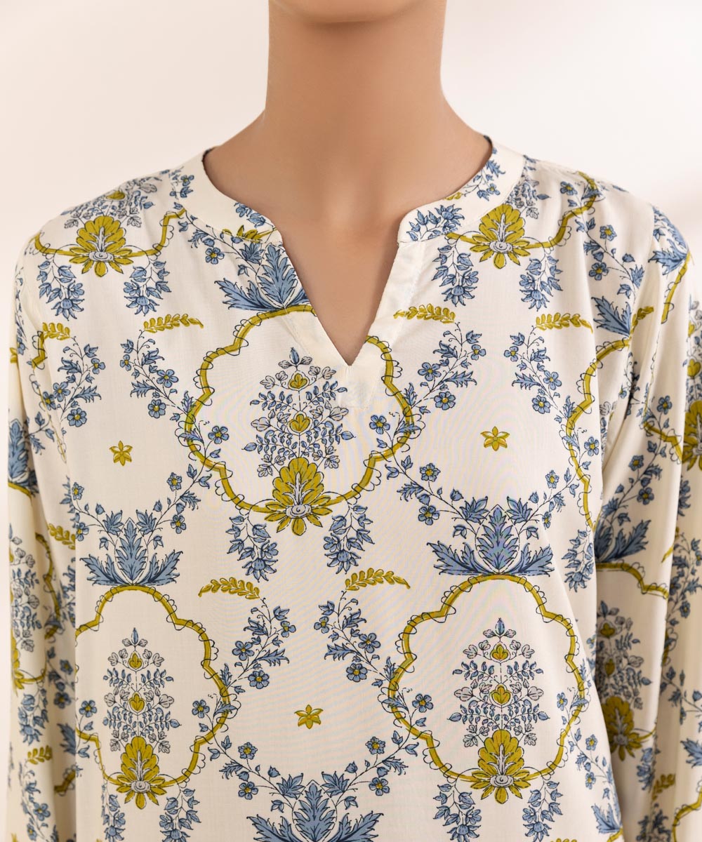 Women's Pret Arabic Lawn Printed Multi A-Line Shirt