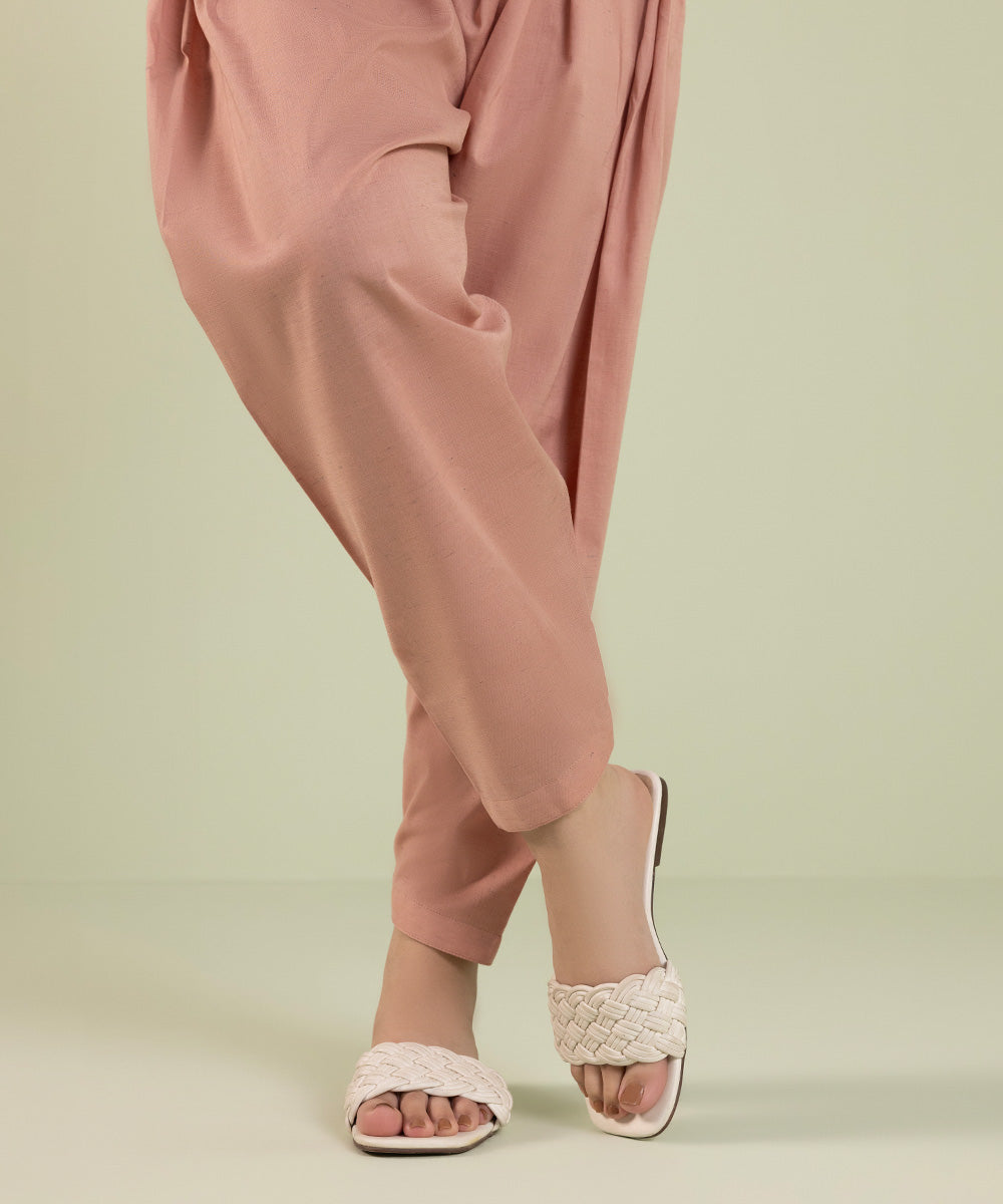 Women's Pret Recycled Cotton Sustainable Pink Shalwar